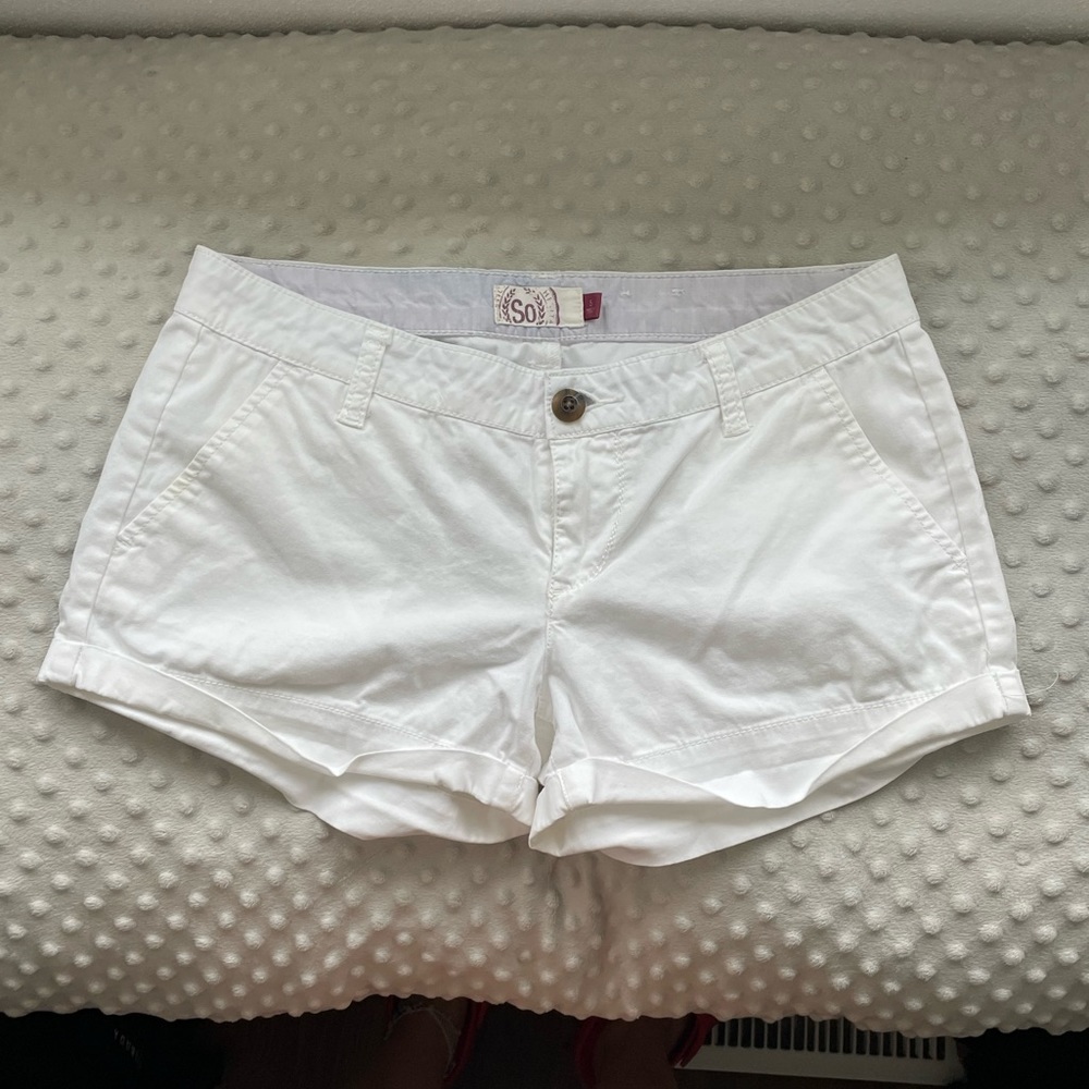 SO White Dress Shorts